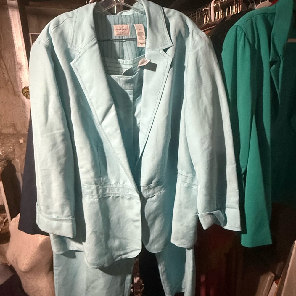 Emma James Light Aqua suit